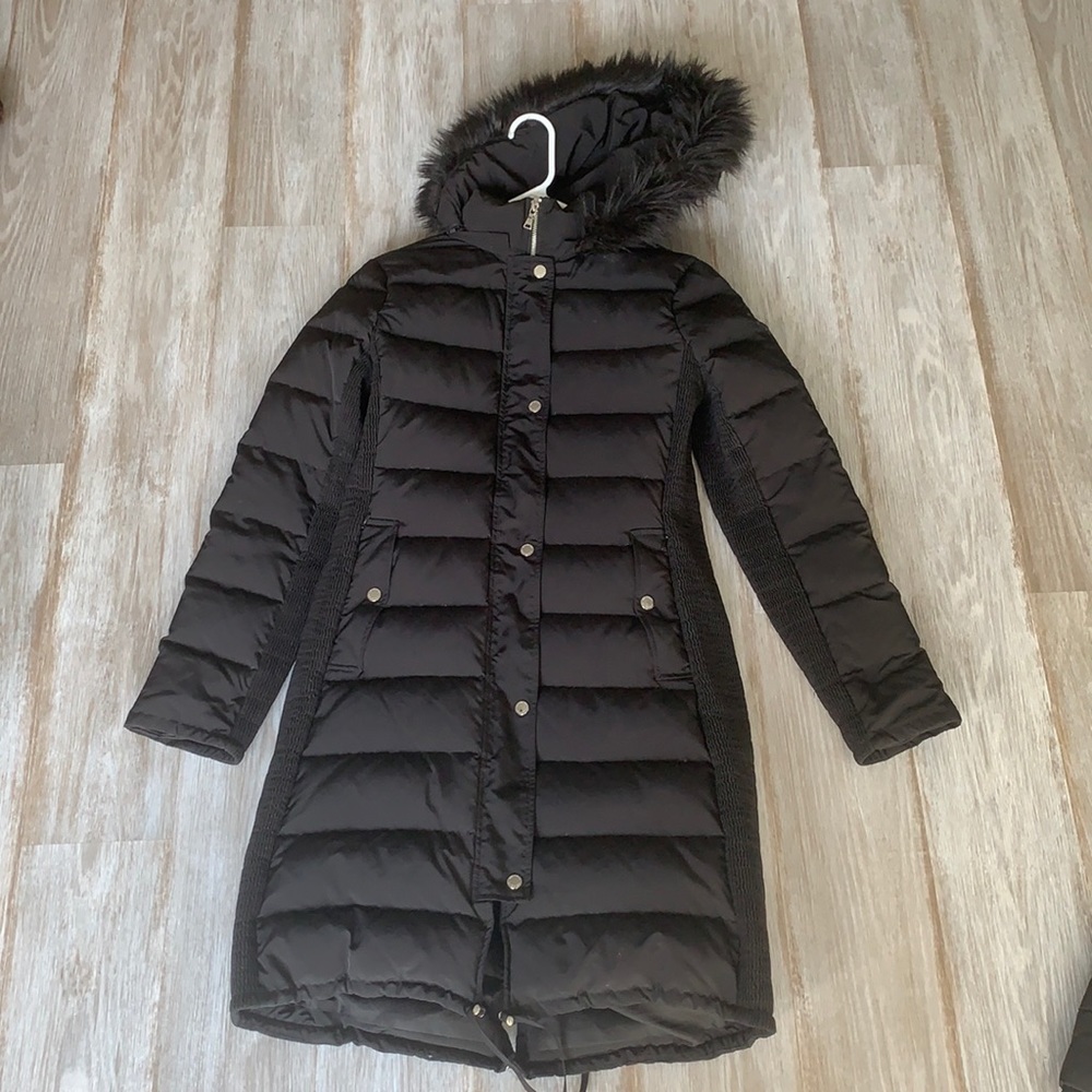 Express Long Puff Jacket Small - image 1
